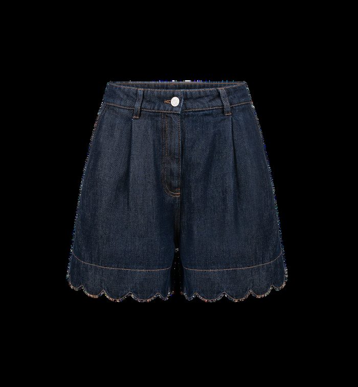 anna nina Stella Nova Blue Denim Shorts Black