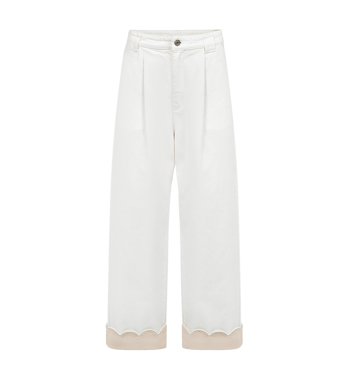anna nina Stella Nova Two-Toned Pants White