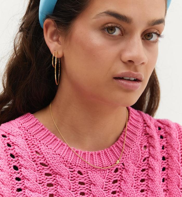 Anna Nina Stellar Necklace Short Silver