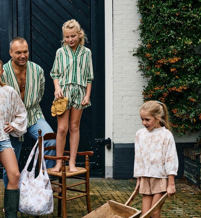 Anna Nina Sunny Stripes Mini Shorts Multicolour