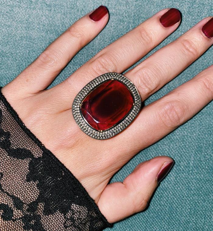 Anna Nina Suri Ring Gold Plated