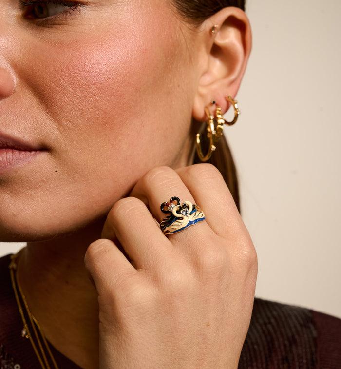 Anna Nina Swan Lake Ring Silver
