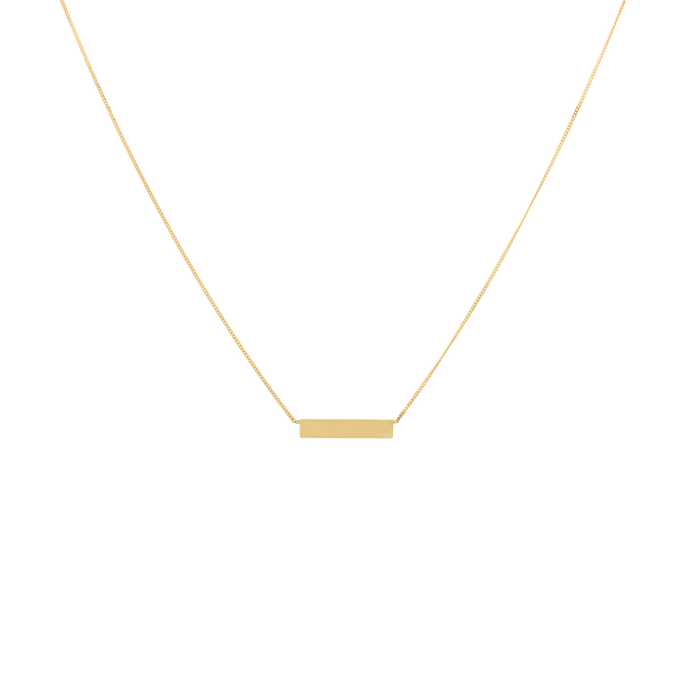 Anna Nina Tag Necklace 14K