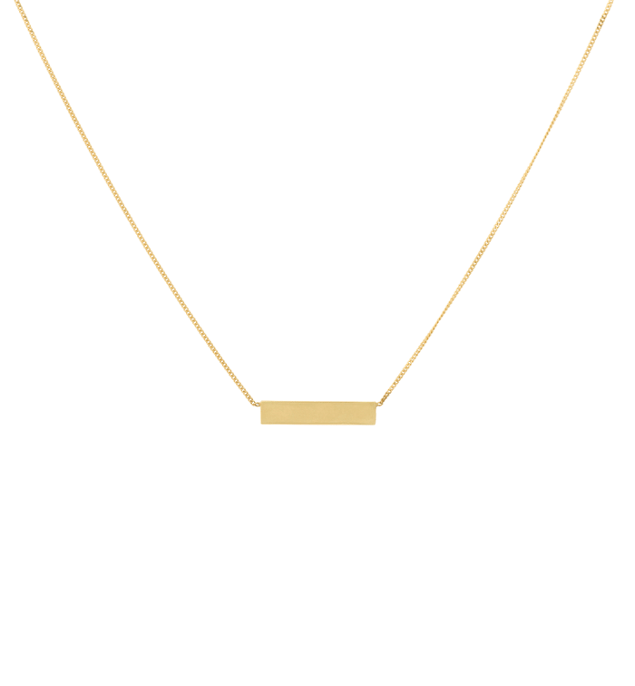 Anna Nina Tag Necklace 14K
