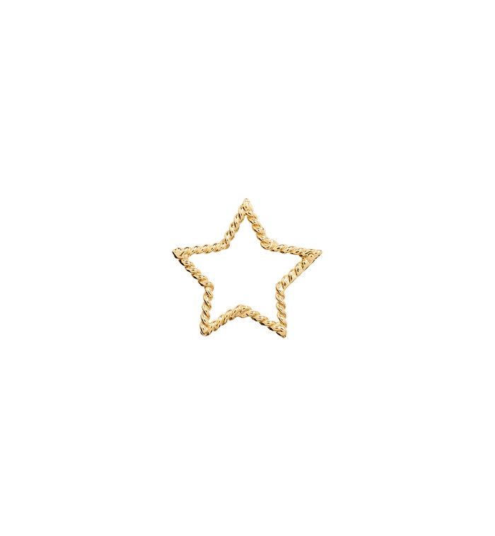 anna nina Tangled Star Charm 14K