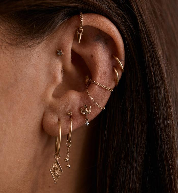 Anna Nina Tears Of Gold Piercing Charm 14K