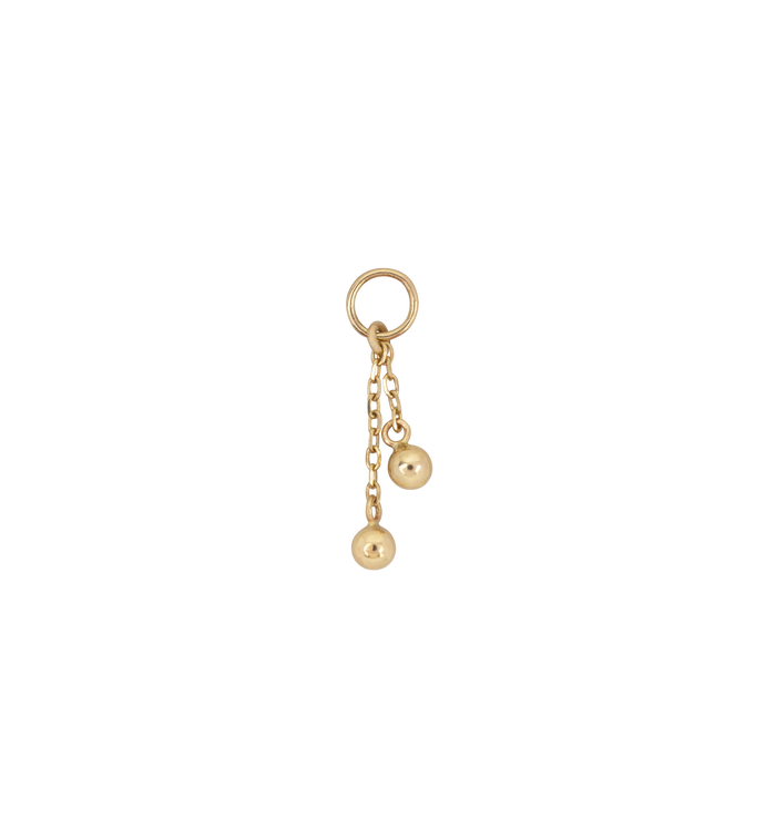 anna nina Tears of Gold Piercing Charm 14K