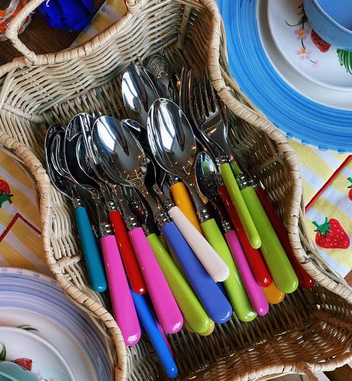 Anna Nina Teaspoon Set 6 Pieces - Bright Multicolour