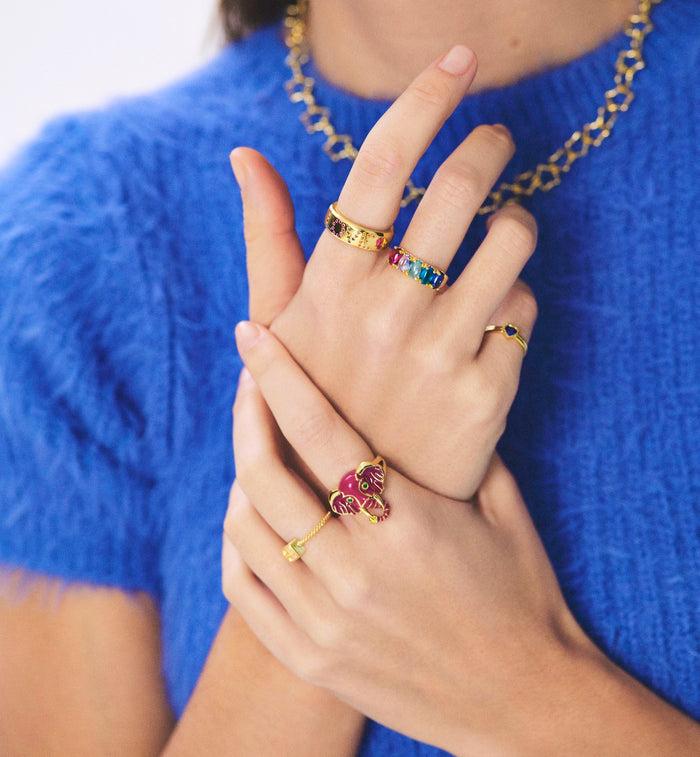 Anna Nina The Platonic Lovers Pinky Ring Silver