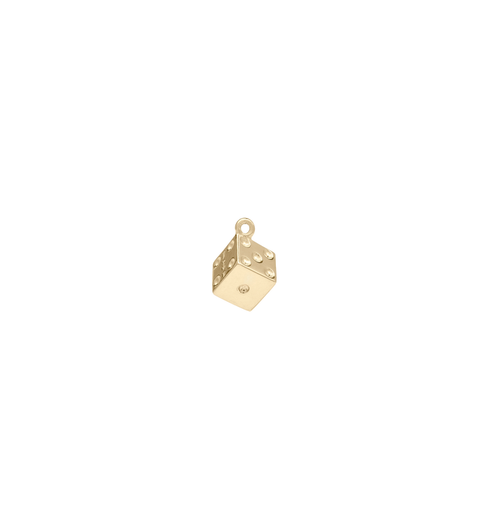 anna nina Tiny Dice Charm 14K