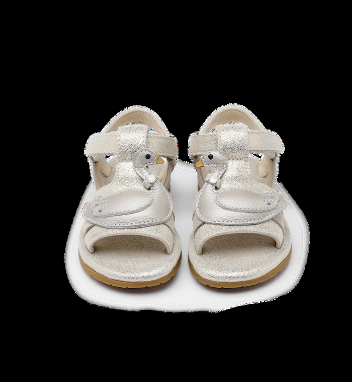 Anna Nina Tiny Swan Sandals Grey