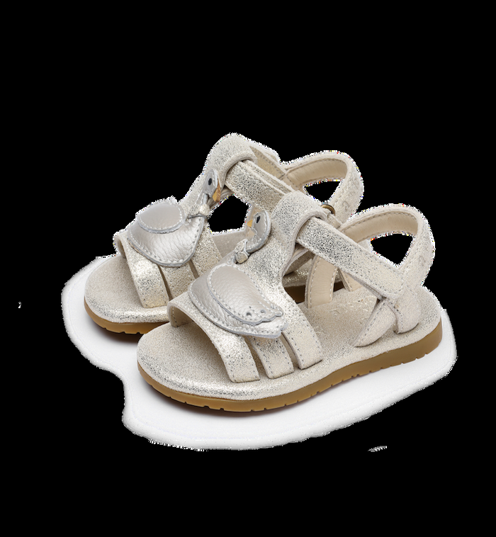 Anna Nina Tiny Swan Sandals Grey