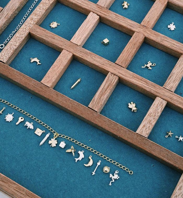 Anna Nina Tiny Teddy Charm 14K