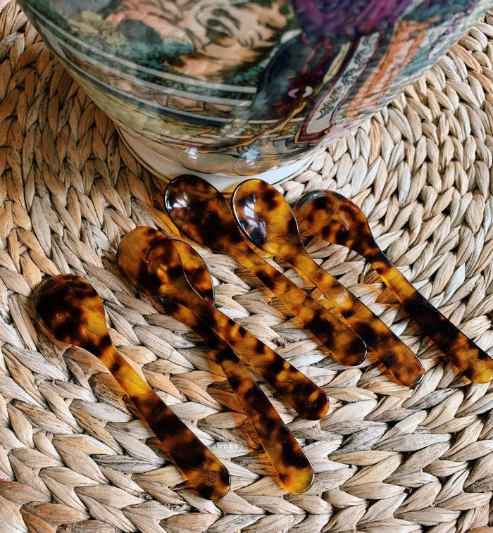 Anna Nina Tortoise Acrylic Teaspoon Set