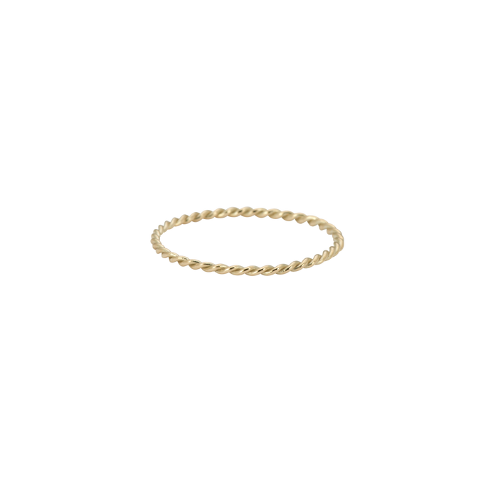 anna nina Twisted Ring 14K Yellow Gold