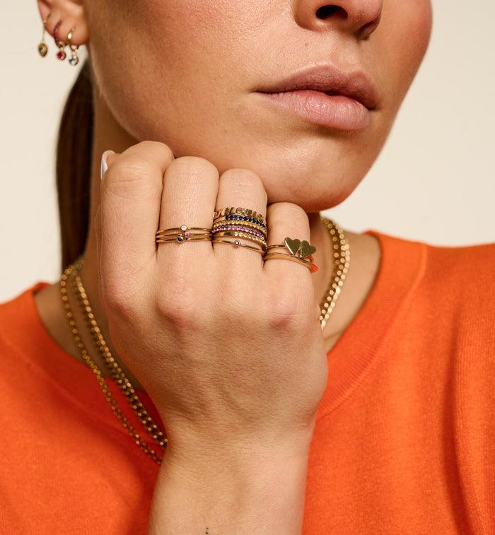 Anna Nina Universal Love Ring 14K Yellow Gold