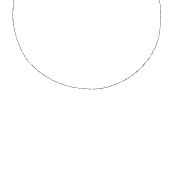 Anna Nina Venetian Plain Necklace Silver