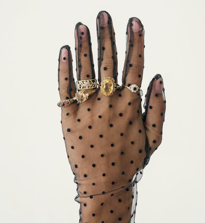 Anna Nina Vintage Fleur Amour Ring 9K