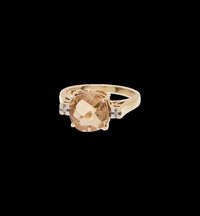 anna nina Vintage Golden Lily Ring 9K