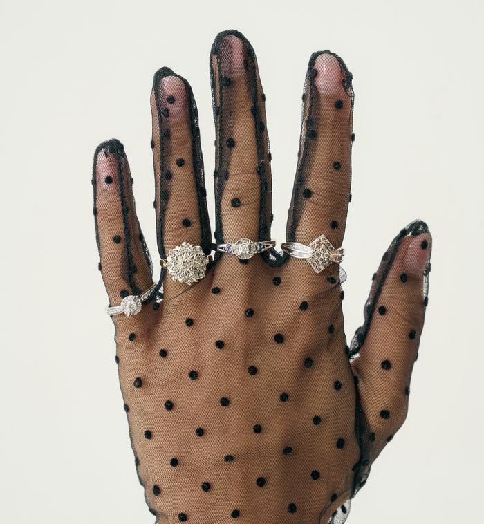 Anna Nina Vintage Raindrop Ring 9K