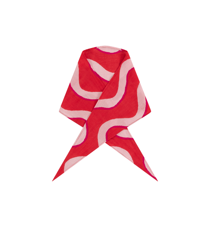 anna nina Wavy Crimson Bandana