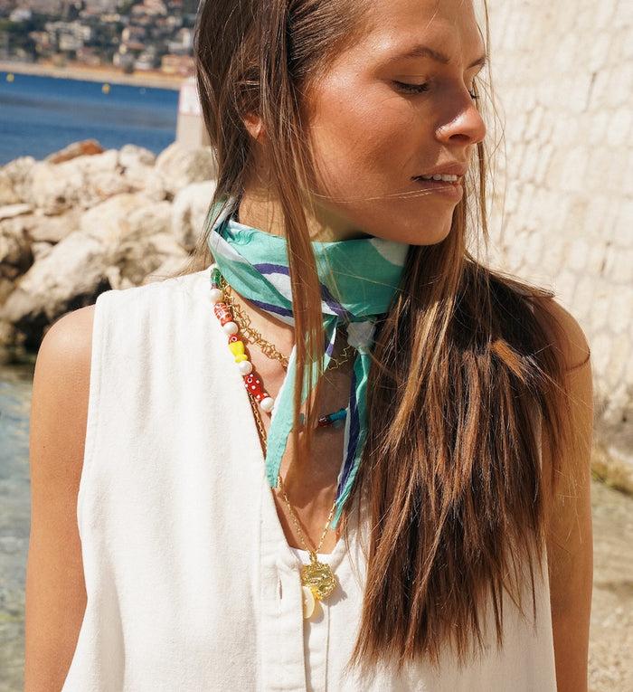 Anna Nina Wavy Fern Bandana