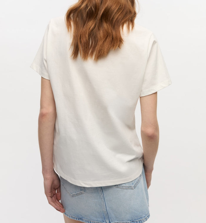 Anna Nina GANNI Basic Jersey Grapes Relaxed T-Shirt White