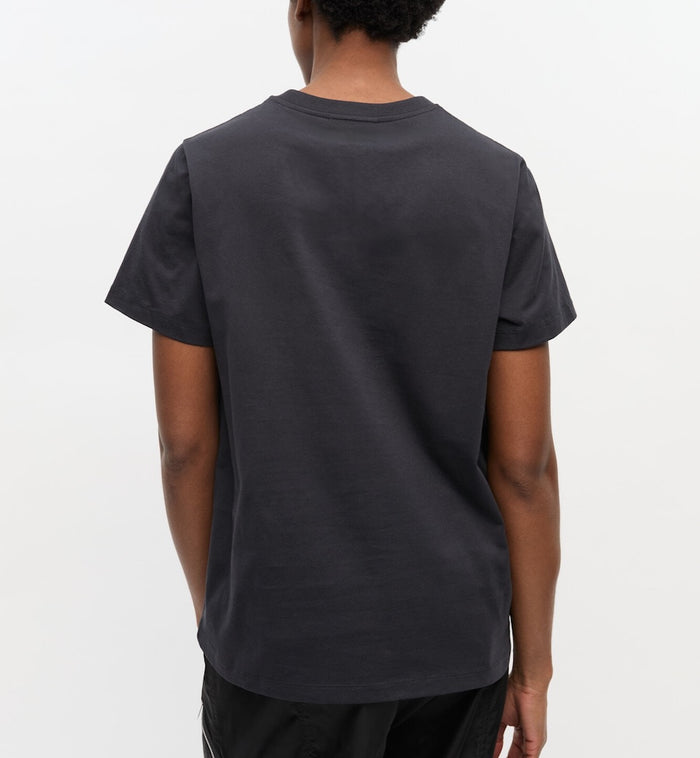 Anna Nina GANNI Cotton Jersey Banana Relaxed T-Shirts Black