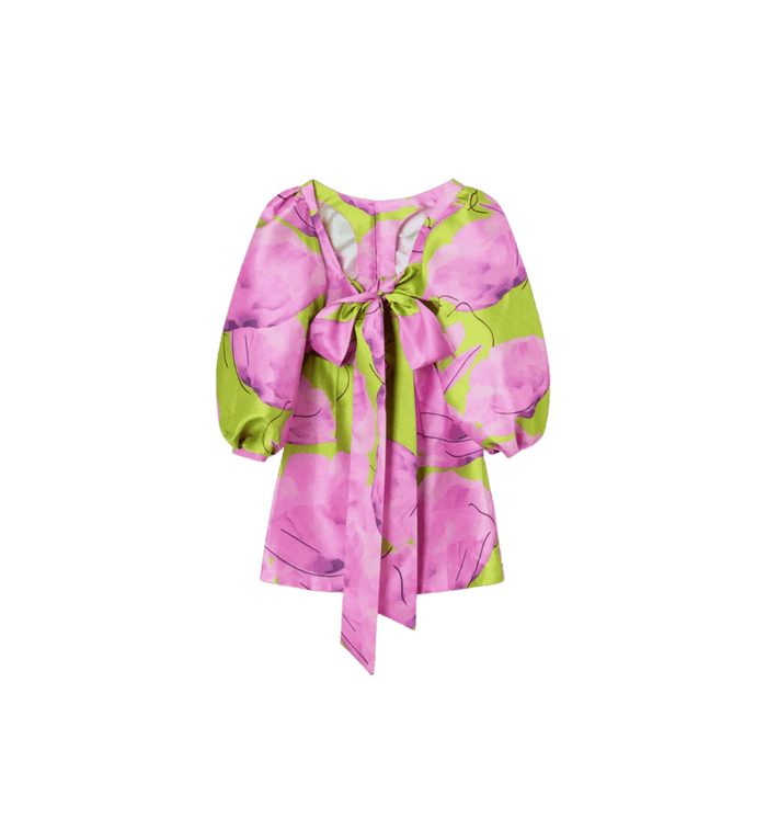 Anna Nina Laagam Liza Fleur Papaver Short Dress Multicolour