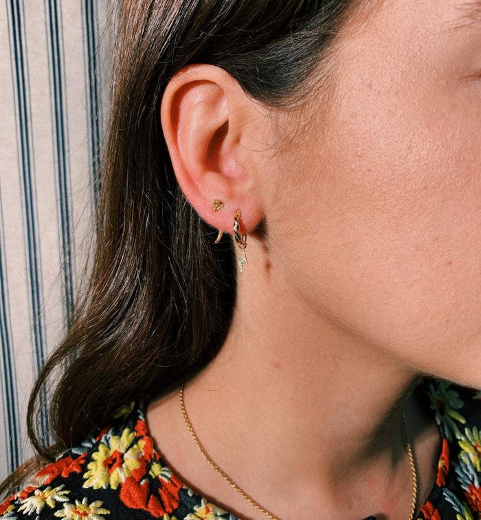 Anna Nina Maria Tash Diamond Lightning Bolt Charm 18K