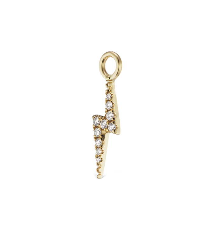 Anna Nina Maria Tash Diamond Lightning Bolt Charm 18K