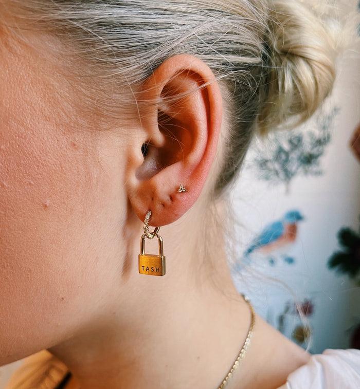 Anna Nina Maria Tash Diamond Trinity Threaded Stud 14K