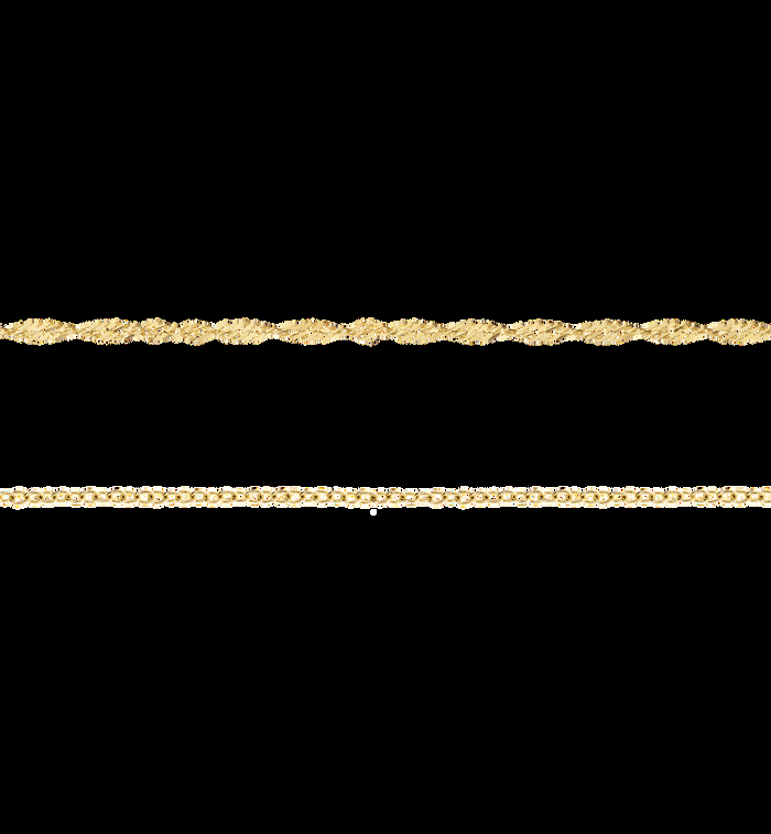 anna nina Never-Ending Anklet 9K Voucher Yellow Gold