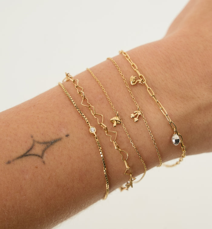 Anna Nina Never-Ending Bracelet 9K Voucher Yellow Gold