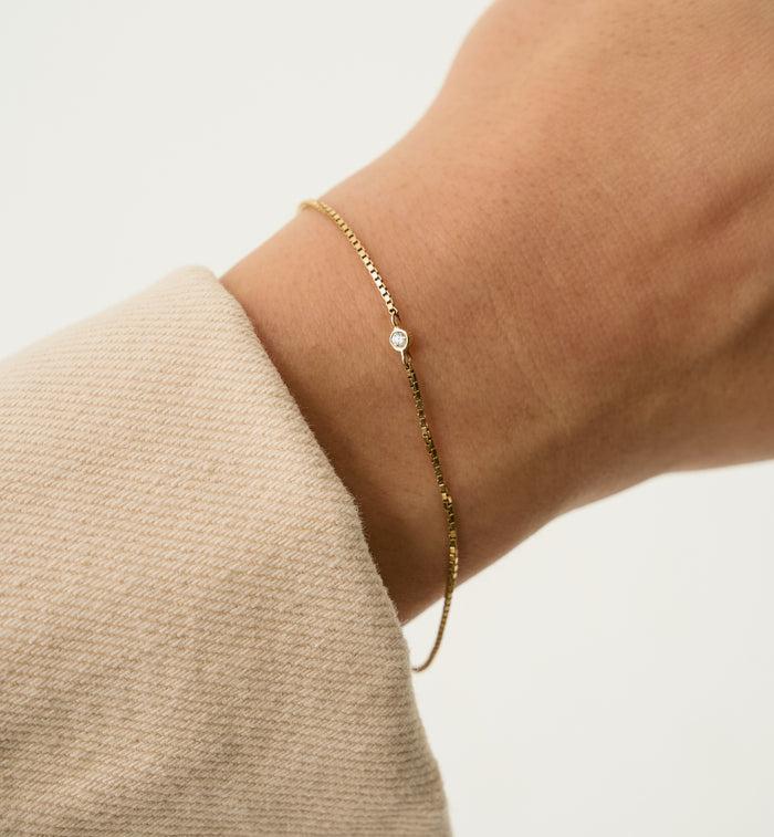 Anna Nina Never-Ending Gemstone Charm 14K Voucher White Gold