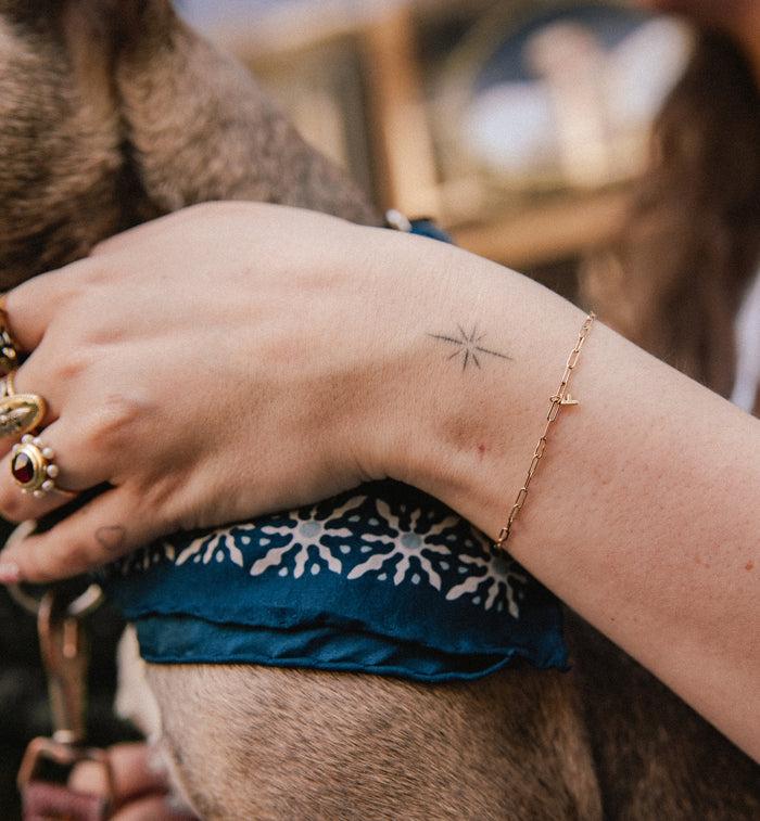 Anna Nina Never-Ending Initial Charm 14K Voucher White Gold