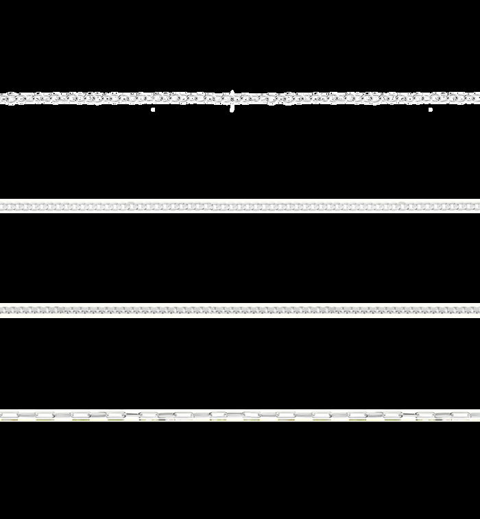 Anna Nina Never-Ending Necklace M 14K Voucher White Gold