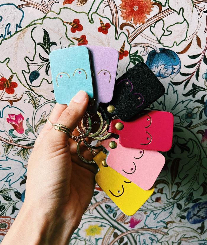 Anna Nina Pale Pink Key Chain Boob By Ark Colour Design