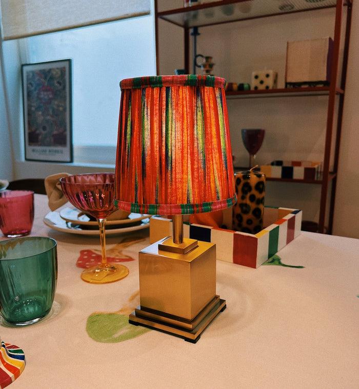 Anna Nina Pooky Square Brass Rechargeable Table Lamp