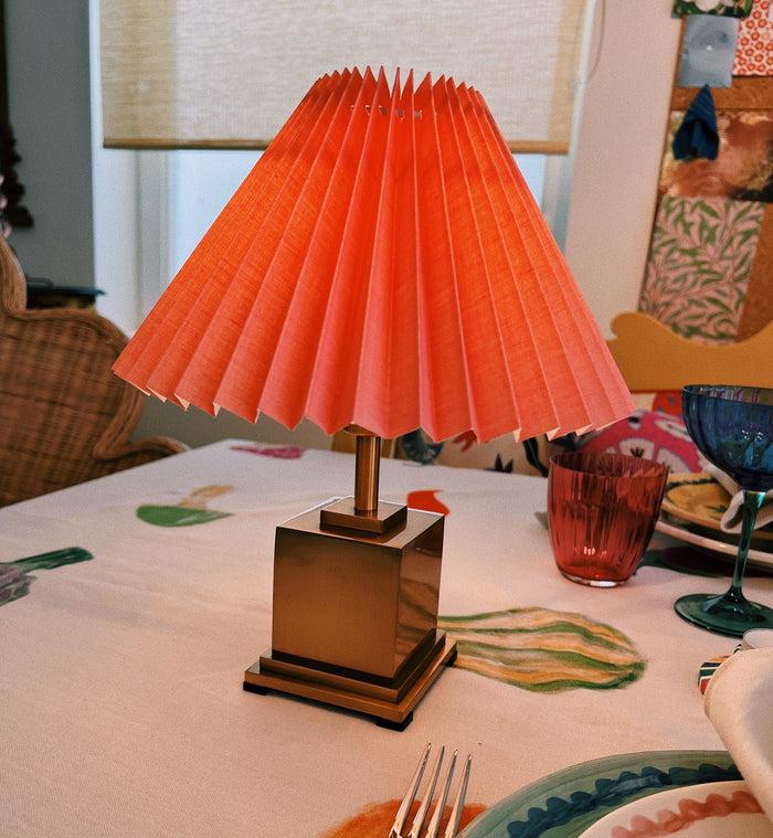 Anna Nina Pooky Square Brass Rechargeable Table Lamp