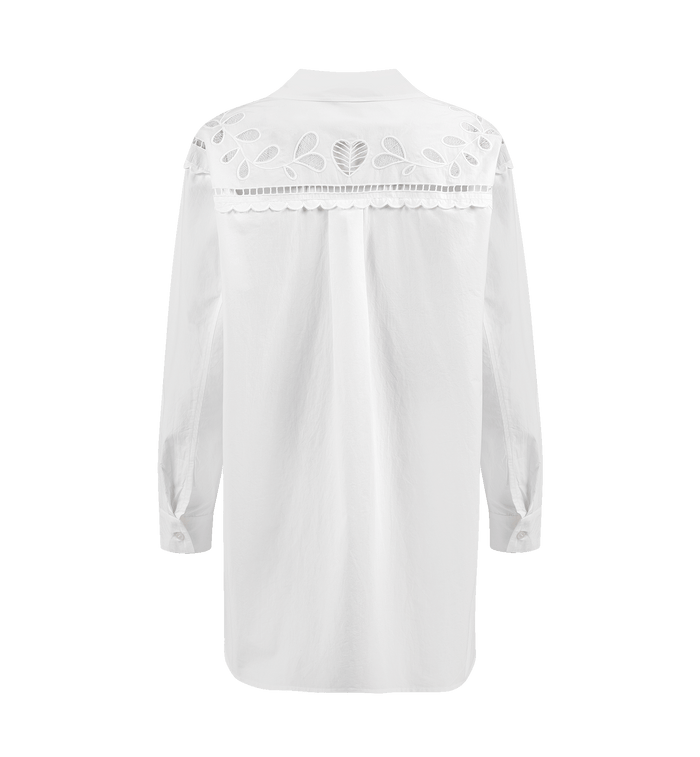 Anna Nina Stella Nova Embroidery Anglaise Oversized Shirt White