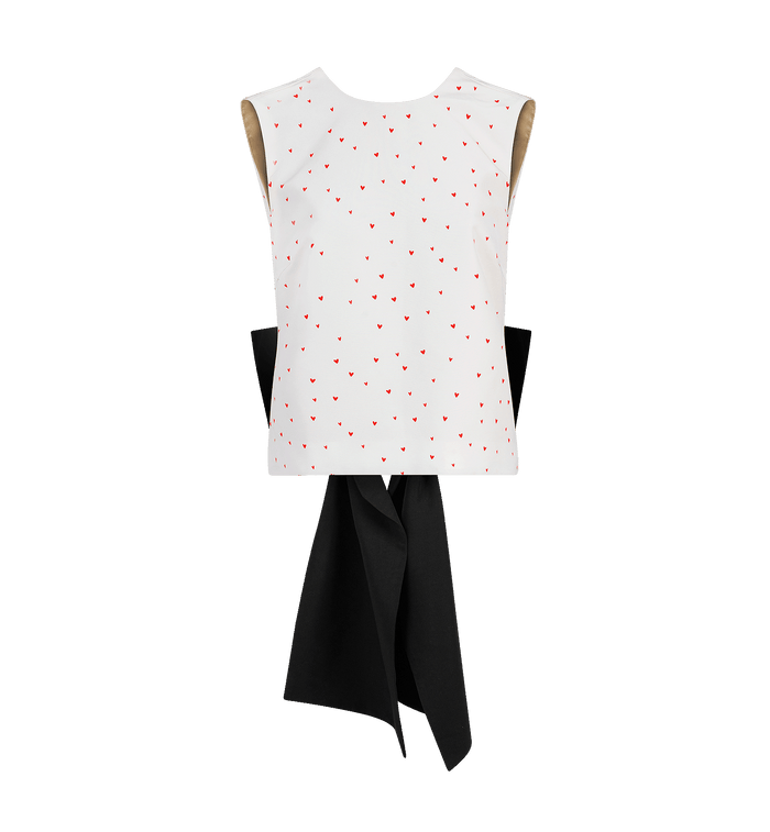 anna nina Stella Nova Heart Printed Bow Top Multicolour