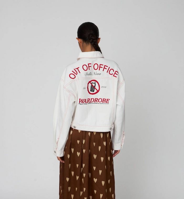 Anna Nina Stella Nova Out Of Office Loose Jacket White