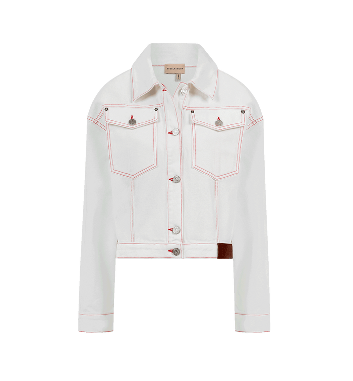 Anna Nina Stella Nova Out Of Office Loose Jacket White
