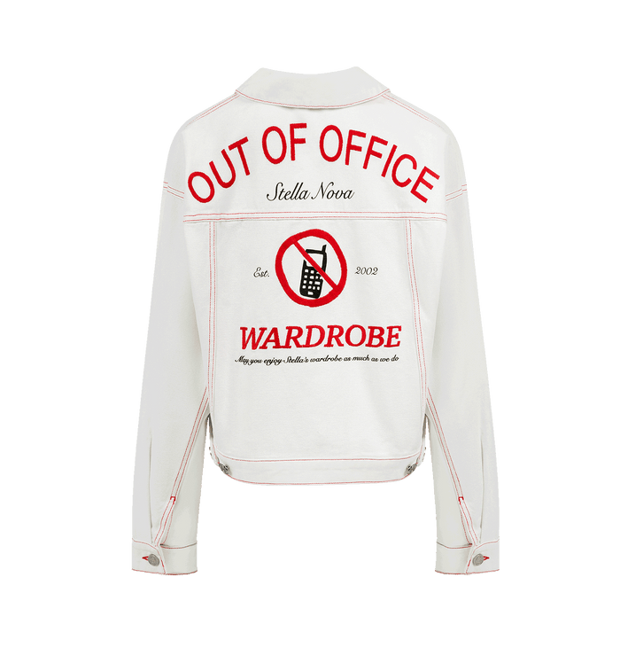 anna nina Stella Nova Out Of Office Loose Jacket White