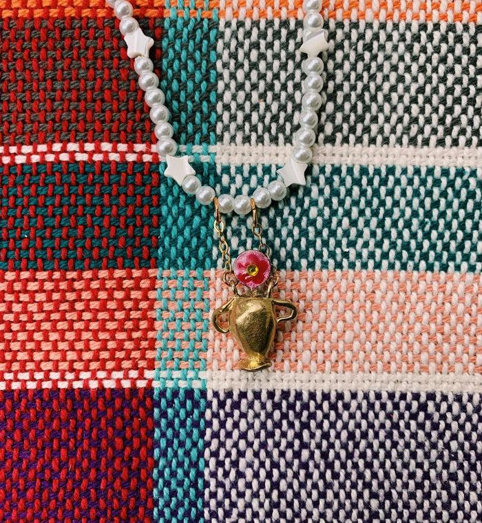 Anna Nina Susan Alexandra Zodiac Star Pearl Necklace Capricorn