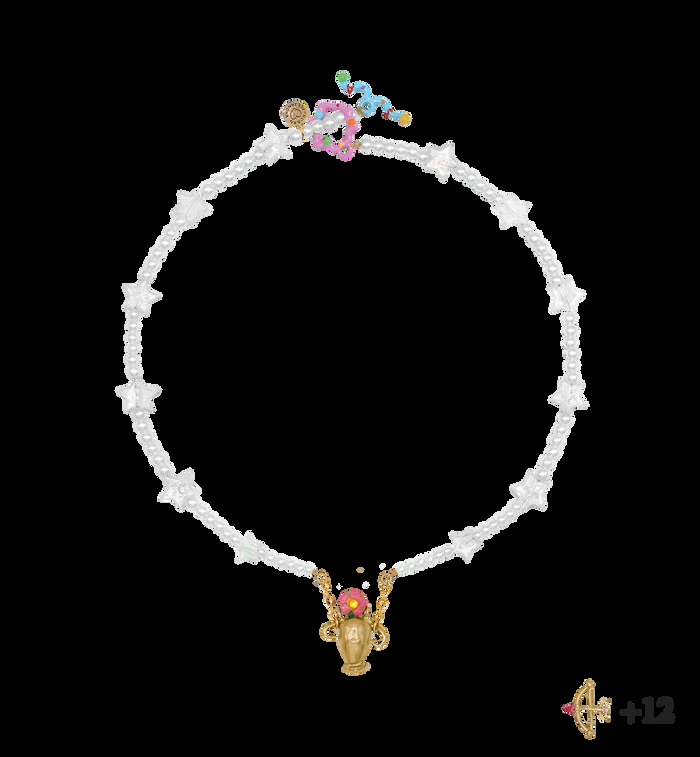 anna nina Susan Alexandra Zodiac Star Pearl Necklace Capricorn