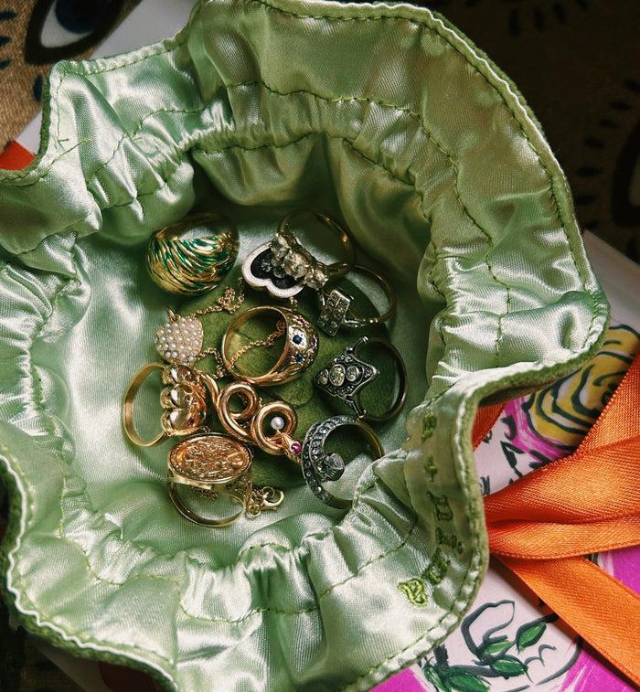 Anna Nina Vintage Art Deco Diamond Kaleidoscopic World Ring