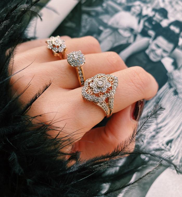 Anna Nina Vintage Diamond And Ruby Histoire D’amour Ring