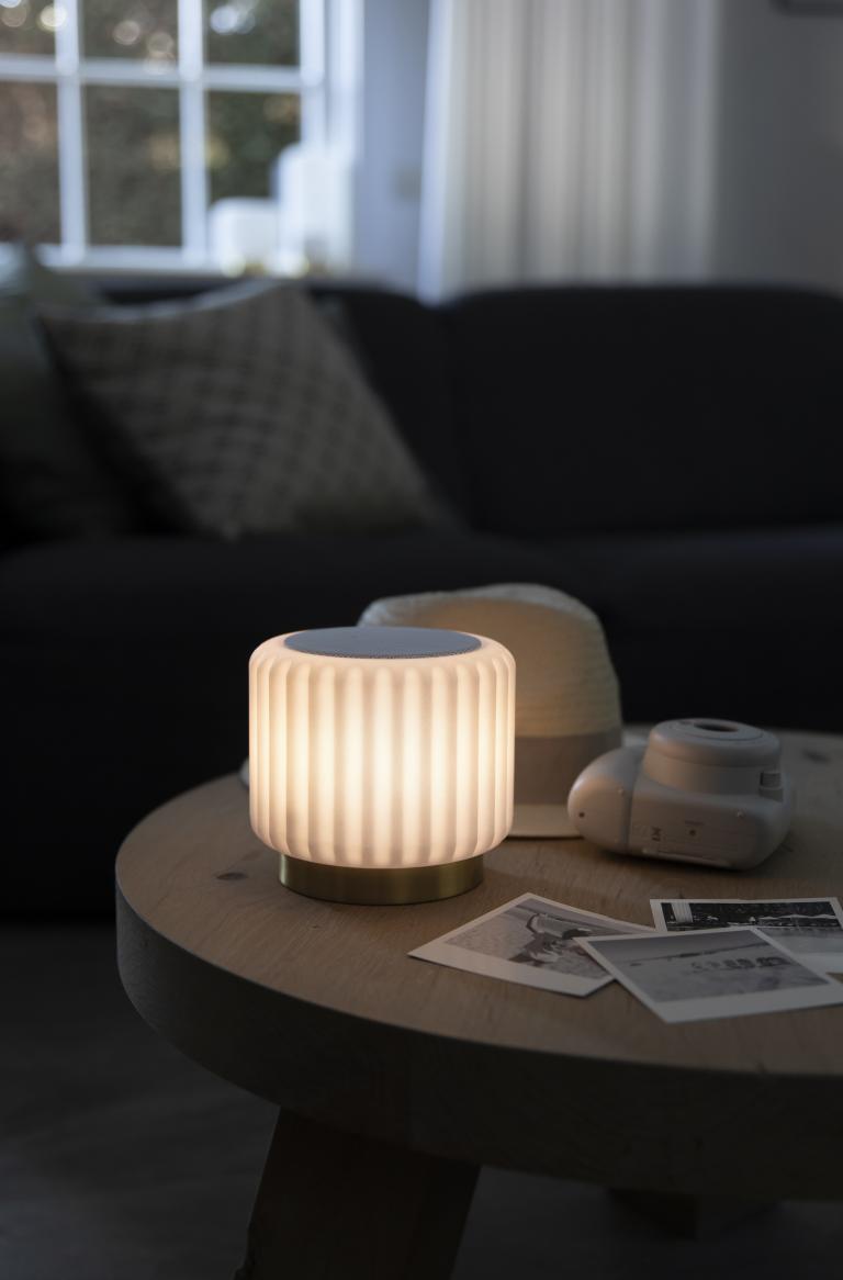 atelier pierre Dentelles speaker met licht